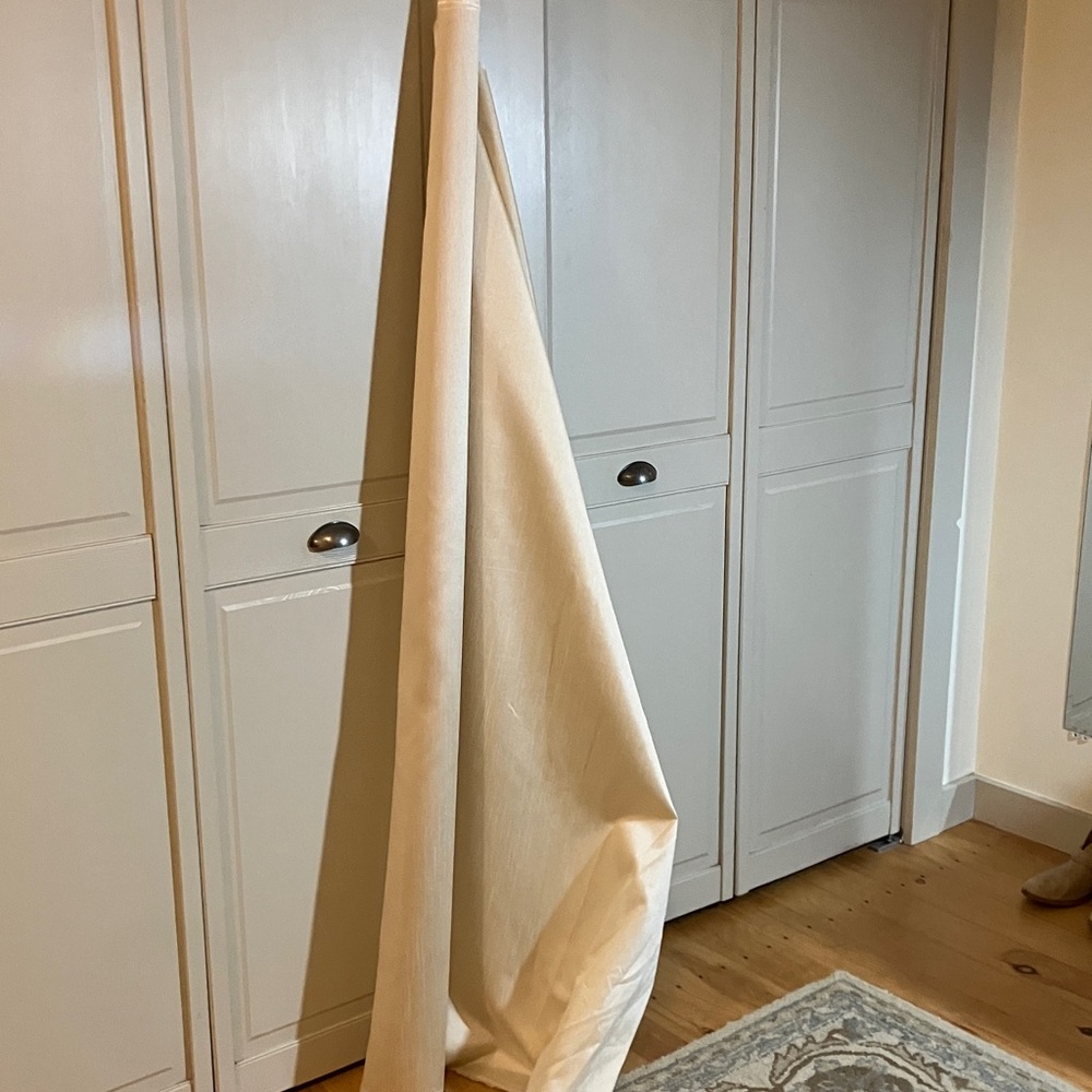 Elegant Cream Satin Fabric 55 x 3.5 yards